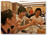 Soup dumplings with the lab